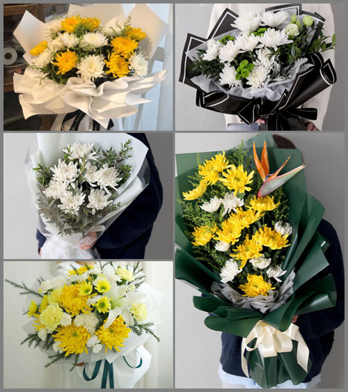 黑龙江大庆萨尔图区东安街道白事花束代送